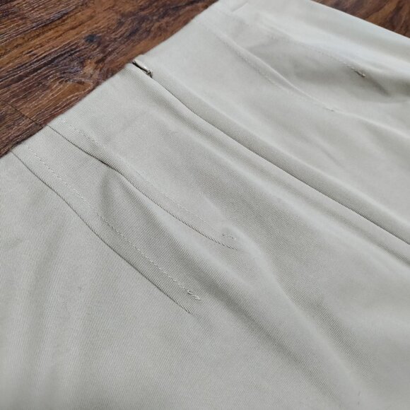Ann Taylor Prairie Equestrian Modesty Button-Front Wrap Pencil Skirt, Tan Size 6 - Picture 8 of 13